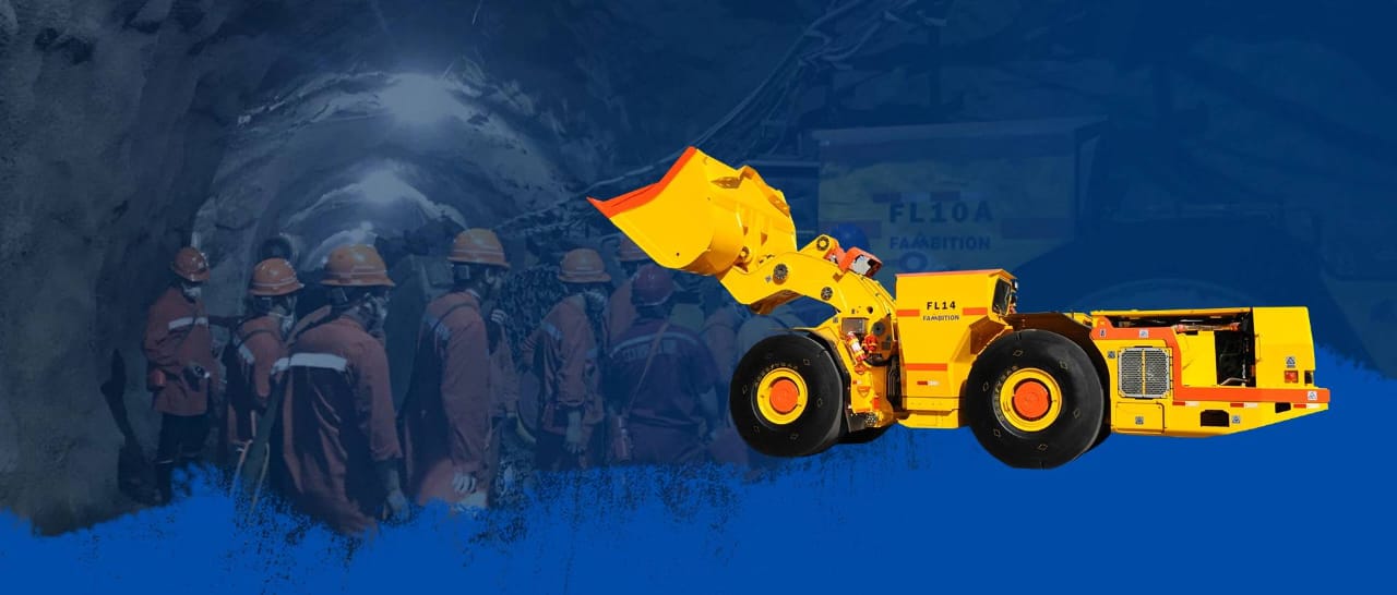 Fambition FL14 underground loader in a mine